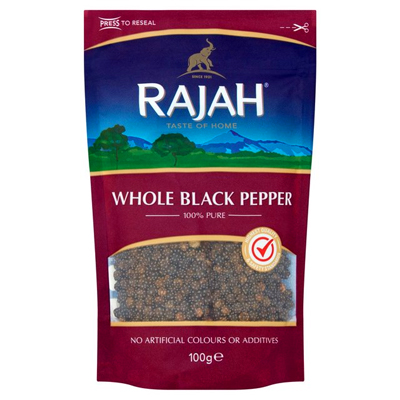 Rajah Whole Black Pepper