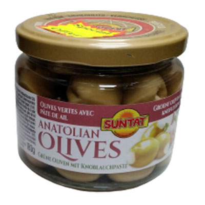 Suntat Anatolian Stuffed Green Olives Mit Knoblauchpaste