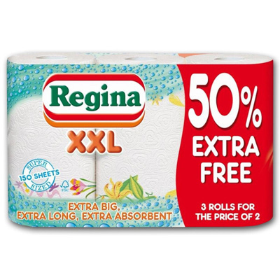 Regina Xxl Household Kitchen Towel 3pk