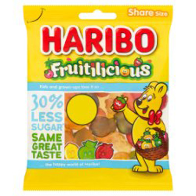 Haribo Fruitilicious 30 Less Sugar Bag