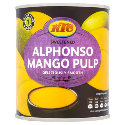 Ktc Sweetened Alphonso Mango Pulp