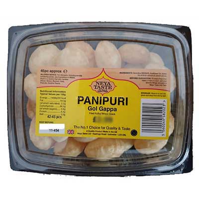 Neya Taste Panipuri (gol Gappa) 45pcs Approx