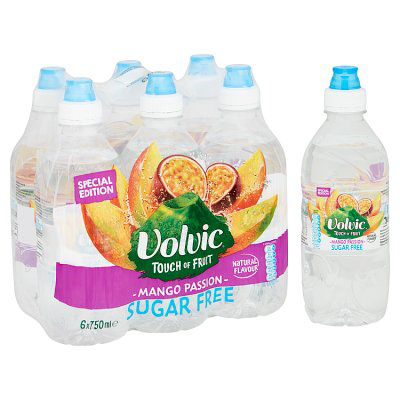 Volvic Touch Of Fruit Sugar Free Special Edition Mango Passion Natural Flavoured Water