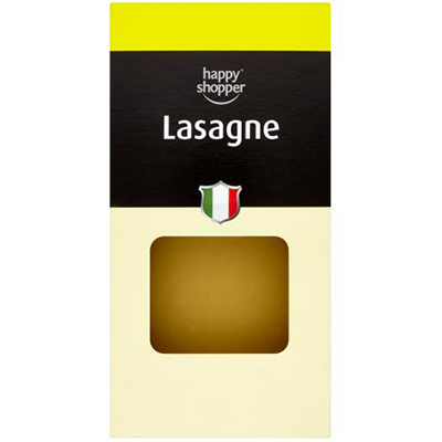 Happy shopper lasagne