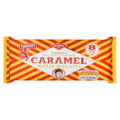 Tunnocks Milk Chocolate Caramel Wafer Biscuits