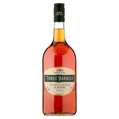 Three Barrels Rare Old French Brandy Vsop