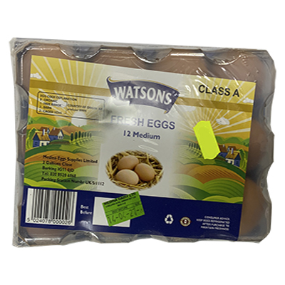 Watson Fresh Eggs 12 Medium