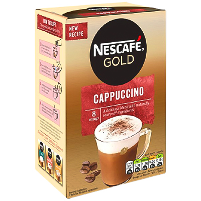 Nescafe Gold Cappuccino Instant Coffee 8X