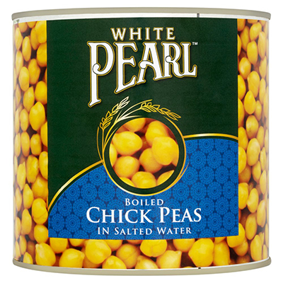 White Pearl Boiled Chick Peas In Salted Water