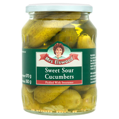 Mrs Elswood Sweet & Sour Cucumbers