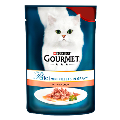 Gourmet Perle Salmon In Gravy Cat Food