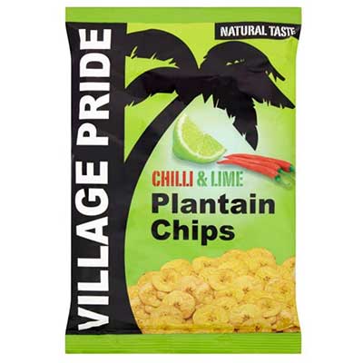 Village Pride Plantain Chips - Chilli & Lime