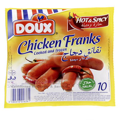 Doux Hot & Spicy 10 Chicken Franks