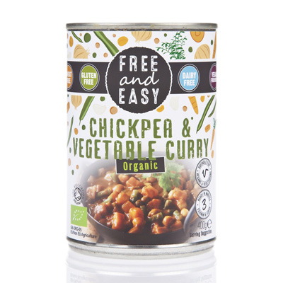 Free And Easy Chickpea And Vegetable Curry