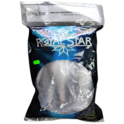 Royal Star Indian Mackerel Whole Round Iqf