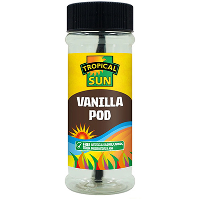 Tropical sun vanilla pod