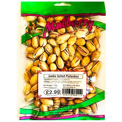 Mulberry Jumbo Raw Pistachios