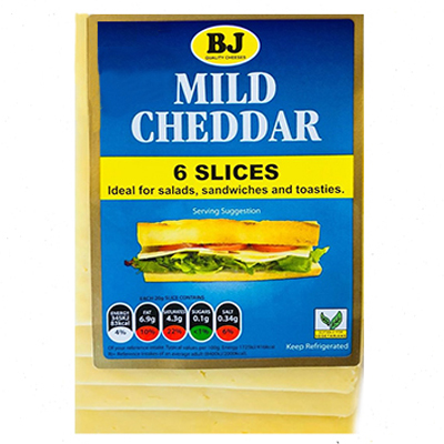 Bj Mild Cheddar Slices