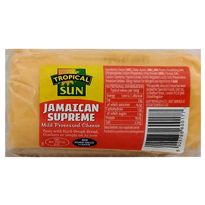 Tropical Sun Jamaican Supreme Mild Processed Cheese