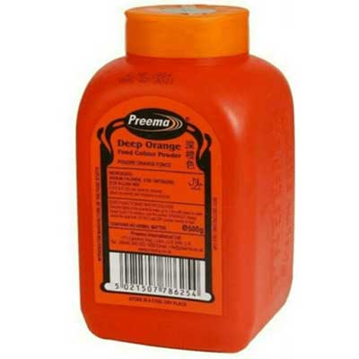 Preema Deep Orange Food Colouring Powder