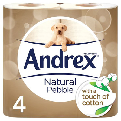 Andrex Natural Pebble 4Pk