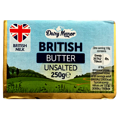 Dairy Manor British butter unsalted