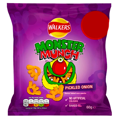 Walkers Monster Munch Pickled Onion Snacks