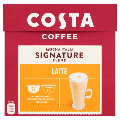 Costa Dolce Blend Latte Milk and Coffee Pods