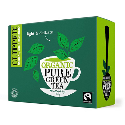 Clipper Organic Pure Green Tea 80 Unbleached Bags