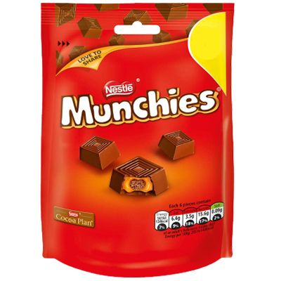 Nestle Munchies Milk Chocolate & Caramel Sharing Pouch