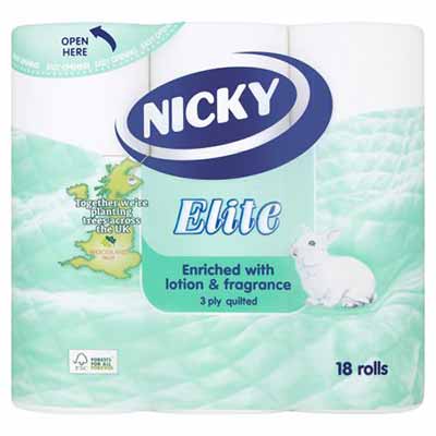 Nicky Elite Toilet Roll - 3ply