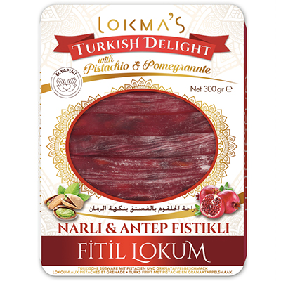 Lokmas  Turkish Delight With Pistachios & Pomegranate