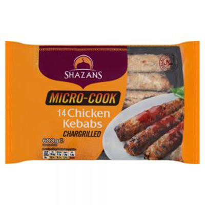 Shazans chicken sheekh 14 kebabs