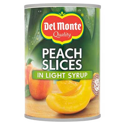 Del Monte Peach Slices In Light Syrup