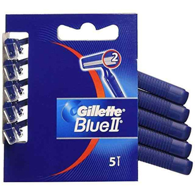 Gillette Blue Ii Mens Disposable Razors 5pk