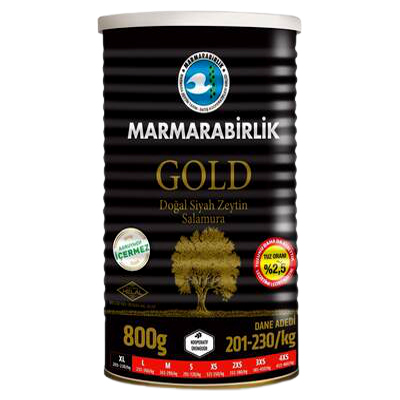 Marmarabirlik Gold Dogal Siyah Zeytin Salamura