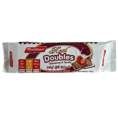 Maliban Double Strawberry Vanilla Biscuits