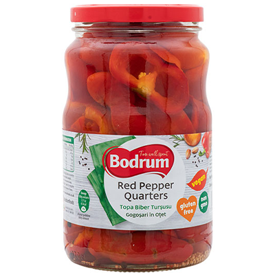 Bodrum Red Pepper Quarters