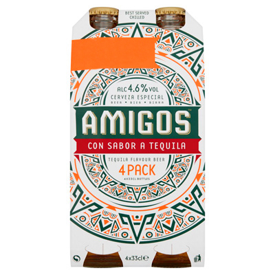 Amigos Tequila Flavour Beer 4x