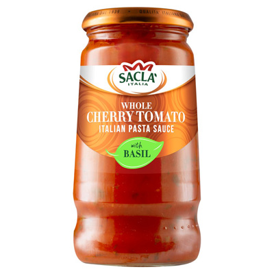 Sacla Whole Cherry Tomato Italian Pasta Sauce With Basil