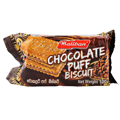 Maliban Chocolate Puff Biscuits