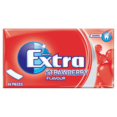 Wrigleys Extra Strawberry Sugar Free Gum 14pk