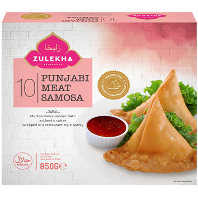 Zulekha Punjabi Meat Samosas 10x