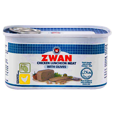 Zwan Beef Luncheon Meat With Olives