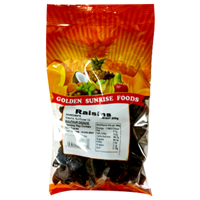 Golden Sunrise Raisins