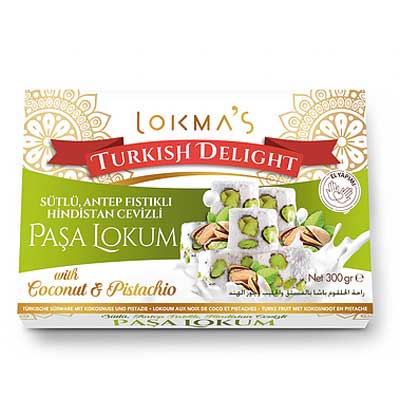 Lokmas Turkish Delight Pistachio / Coconut