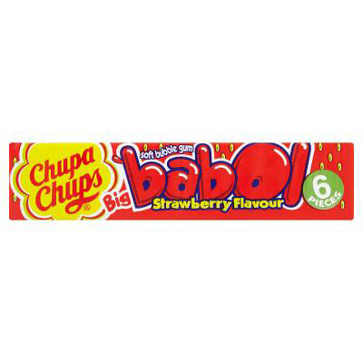 Chupa Chups Big Babol Strawberry Flavour Soft Bubble Gum