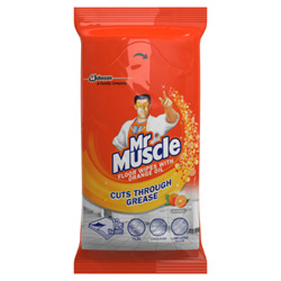 Mr Muscle Floor Wipes Orange Oil