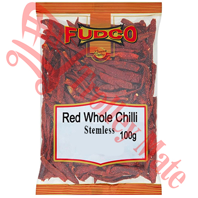 Fudco Red Whole Chilli Stemless