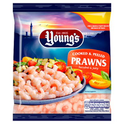 Youngs Cooked & Peeled Prawns